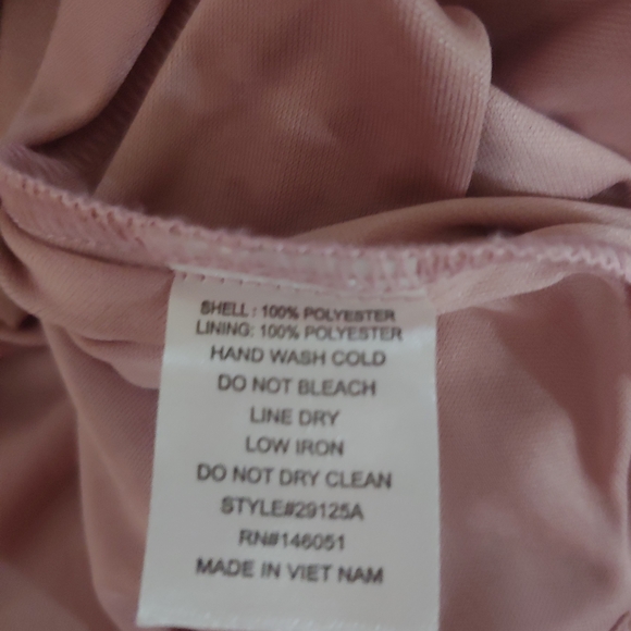 Monteau Pink Ruffled Cap Sleeve Blouse L - Picture 5 of 8